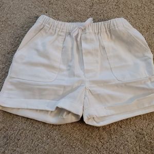 Girls white shorts